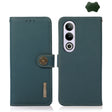 For OnePlus CE4 5G Global KHAZNEH Custer Genuine Leather RFID Phone Case(Green) - OnePlus Cases by PMC TechLife | Online Shopping South Africa | PMC TechLife | Buy Now Pay Later Mobicred