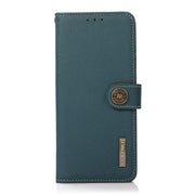 For OnePlus Ace 5 Pro / Ace 5 / 13R KHAZNEH Custer Genuine Leather RFID Phone Case(Green)