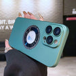 For iPhone 12 Pro Max Electroplating Oil Injection Magsafe Magnetic PC Phone Case(Green) - iPhone 12 Pro Max Cases by PMC TechLife | Online Shopping South Africa | PMC TechLife