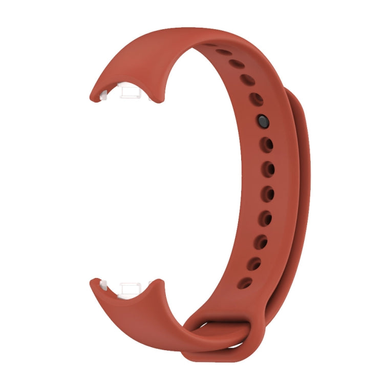 For Xiaomi Smart Band 10 / 9 / 8 Mijobs Solid Color Silicone Watch Band(Orange)