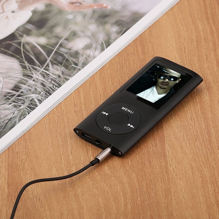 1.8 inch TFT Screen Metal MP4 Player With 16G TF Card+Earphone+Cable(Silver)