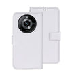 For Realme 11 Pro idewei Crazy Horse Texture Leather Phone Case with Holder(White) - Realme Cases by idewei | Online Shopping South Africa | PMC TechLife | Buy Now Pay Later Mobicred