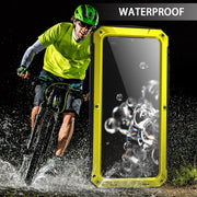 For Samsung Galaxy S20 Plus R-JUST Water-resistant Shockproof Dustproof Metal + Silicone Protective Case(Yellow)
