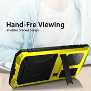 For Samsung Galaxy S20 Plus R-JUST Water-resistant Shockproof Dustproof Metal + Silicone Protective Case(Yellow)