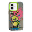 For iPhone 16 Animal Pattern Oil Painting Series PC + TPU Phone Case(Rabbit) - iPhone 16 Cases by PMC TechLife | Online Shopping South Africa | PMC TechLife | Buy Now Pay Later Mobicred