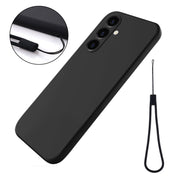 For Samsung Galaxy S23 FE 5G Pure Color Liquid Silicone Shockproof Phone Case(Black)