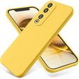 For Honor 90 Pro Pure Color Liquid Silicone Shockproof Phone Case(Yellow) - Honor Cases by PMC TechLife | Online Shopping South Africa | PMC TechLife | Buy Now Pay Later Mobicred