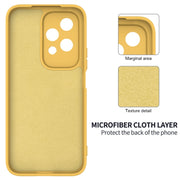 For Honor 200 Lite Global Solid Color Liquid Silicone Dropproof Full Coverage Phone Case(Yellow)