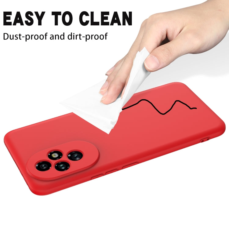 For Honor 200 Solid Color Liquid Silicone Dropproof Full Coverage Phone Case(Red)