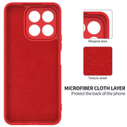 For Honor X6b 4G Solid Color Liquid Silicone Dropproof Full Coverage Phone Case(Red)