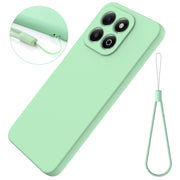 For Honor X6b 4G Solid Color Liquid Silicone Dropproof Full Coverage Phone Case(Green)