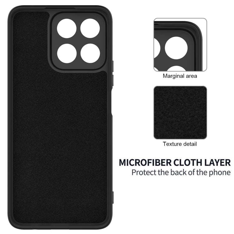 For Honor 200 Smart Solid Color Liquid Silicone Dropproof Full Coverage Phone Case(Black)
