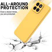 For Honor 200 Smart Solid Color Liquid Silicone Dropproof Full Coverage Phone Case(Yellow)