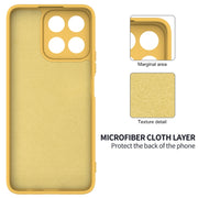 For Honor 200 Smart Solid Color Liquid Silicone Dropproof Full Coverage Phone Case(Yellow)