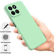 For Honor 200 Smart Solid Color Liquid Silicone Dropproof Full Coverage Phone Case(Green)