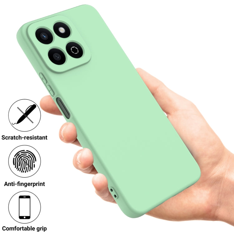 For Honor 200 Smart Solid Color Liquid Silicone Dropproof Full Coverage Phone Case(Green)