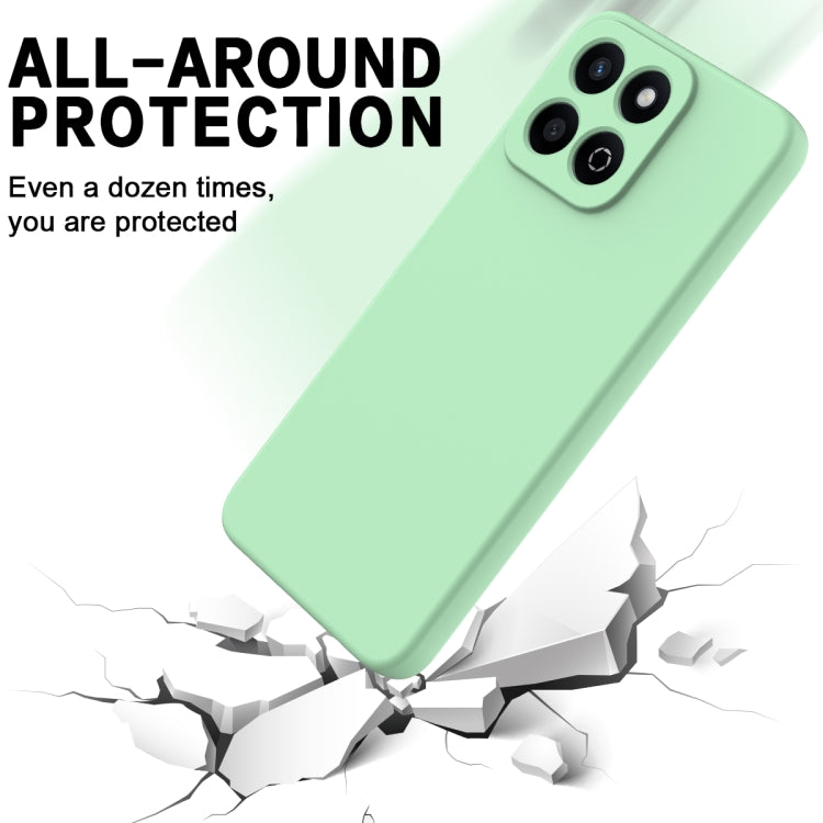 For Honor 200 Smart Solid Color Liquid Silicone Dropproof Full Coverage Phone Case(Green)
