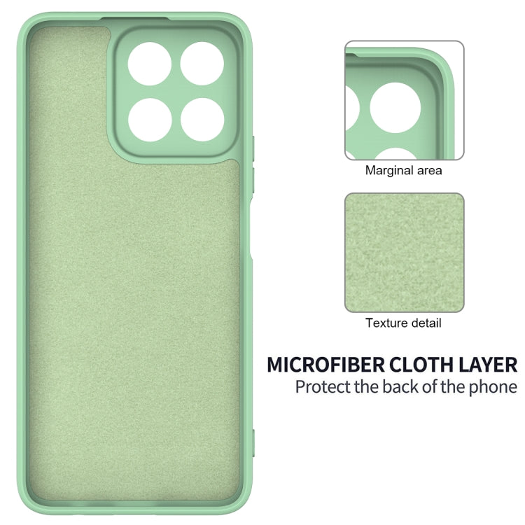 For Honor 200 Smart Solid Color Liquid Silicone Dropproof Full Coverage Phone Case(Green)