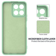 For Honor 200 Smart Solid Color Liquid Silicone Dropproof Full Coverage Phone Case(Green)