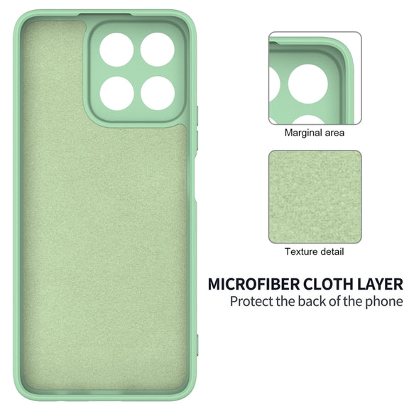 For Honor 200 Smart Solid Color Liquid Silicone Dropproof Full Coverage Phone Case(Green)