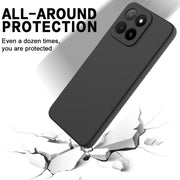 For Honor X5b / X5b Plus Solid Color Liquid Silicone Dropproof Full Coverage Phone Case(Black)