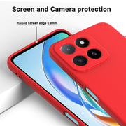 For Honor X5b / X5b Plus Solid Color Liquid Silicone Dropproof Full Coverage Phone Case(Red)