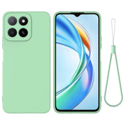 For Honor X5b / X5b Plus Solid Color Liquid Silicone Dropproof Full Coverage Phone Case(Green)