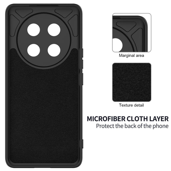For Honor X9c / X60 Pro 5G Solid Color Liquid Silicone Dropproof Full Coverage Phone Case(Black)