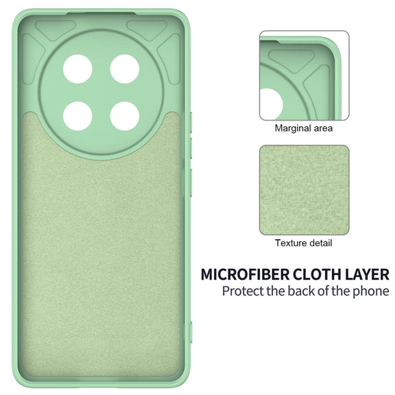 For Honor X9c / X60 Pro 5G Solid Color Liquid Silicone Dropproof Full Coverage Phone Case(Green)