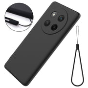 For Honor X60 Pro Solid Color Liquid Silicone Dropproof Full Coverage Phone Case(Black)