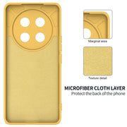 For Honor X60 Pro Solid Color Liquid Silicone Dropproof Full Coverage Phone Case(Yellow)
