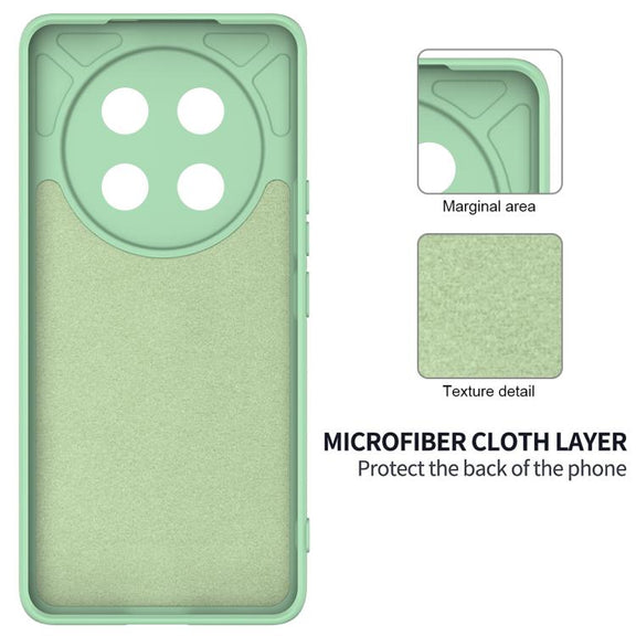 For Honor Magic7 Lite Solid Color Liquid Silicone Dropproof Full Coverage Phone Case(Green)
