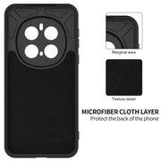 For Honor Magic7 Pro Solid Color Liquid Silicone Dropproof Full Coverage Phone Case(Black)