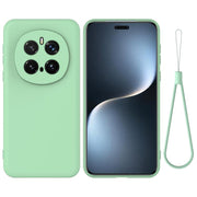 For Honor Magic7 Pro Solid Color Liquid Silicone Dropproof Full Coverage Phone Case(Green)