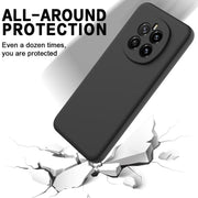 For Honor Magic7 Solid Color Liquid Silicone Dropproof Full Coverage Phone Case(Black)