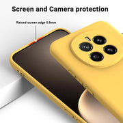 For Honor Magic7 Solid Color Liquid Silicone Dropproof Full Coverage Phone Case(Yellow)
