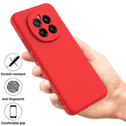 For Honor Magic7 Solid Color Liquid Silicone Dropproof Full Coverage Phone Case(Red)