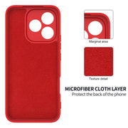 For Honor 400 Lite Global Solid Color Liquid Silicone Dropproof Full Coverage Phone Case(Red)