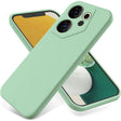 For Tecno Camon 20 Premier Solid Color Liquid Silicone Dropproof Full Coverage Phone Case(Green) - Tecno Cases by PMC TechLife | Online Shopping South Africa | PMC TechLife | Buy Now Pay Later Mobicred
