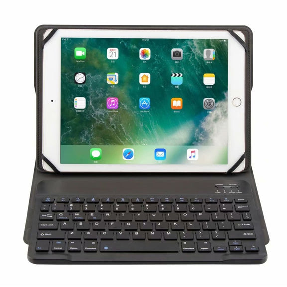 TH10-C For Android & Apple & Windows System 9.7-10 inch Universal Detachable Bluetooth Keyboard Tablet Case with Stand(Black)