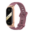 For Xiaomi Mi Band 8 Mijobs CS Case Flat Hole Silicone Watch Band(Wine Red Rose Gold) - free shipping - PMc TechLife - Order now!