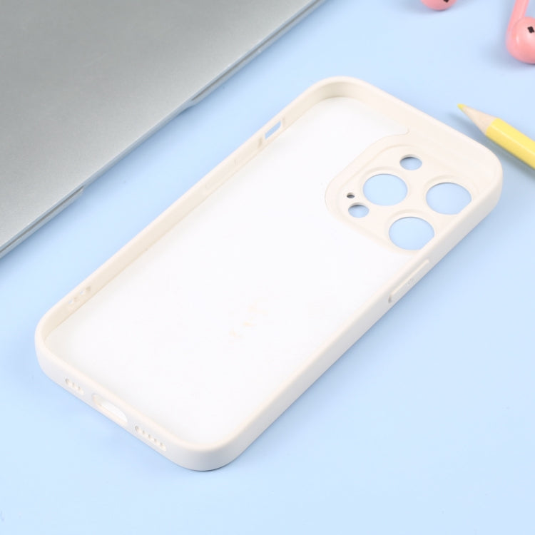 For iPhone 16 Pro Max Liquid Silicone Magsafe Phone Case(White)