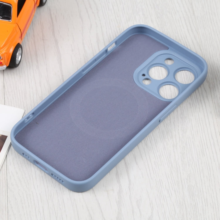 For iPhone 16 Pro Liquid Silicone Magsafe Phone Case(Lavender Grey)