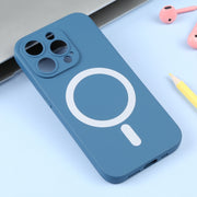 For iPhone 16 Plus Liquid Silicone Magsafe Phone Case(Blue)