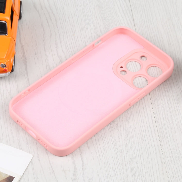 For iPhone 16 Plus Liquid Silicone Magsafe Phone Case(Pink)
