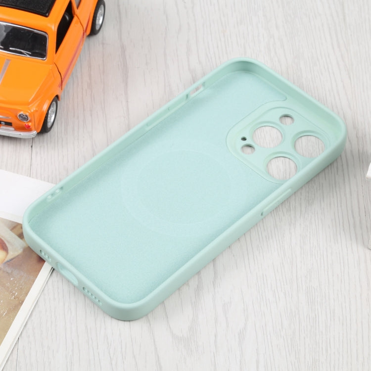 For iPhone 16 Plus Liquid Silicone Magsafe Phone Case(Light Cyan)