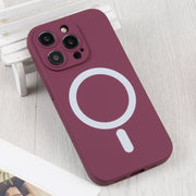 For iPhone 16 Plus Liquid Silicone Magsafe Phone Case(Wine Red)