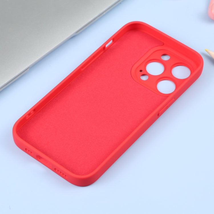 For iPhone 16 Liquid Silicone Magsafe Phone Case(Red)