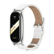 For Xiaomi Mi Band 8 Mijobs Plus Case Microfiber PU Leather Watch Band(White Silver) - free shipping - PMc TechLife - Order now!