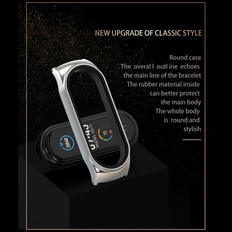 For Xiaomi Mi Band 8 Mijobs CS Case Milan Magnetic Stainless Steel Watch Band(Black)